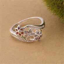 Ring For Women Plated Flower Ring Mini Finger Women Rings Wedding Jewelry  J4U66