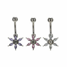Sun Flower Stainless Steel Piercing Belly Button Rings Body Piercing Navel Jewelry  J4U66
