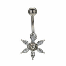 Sun Flower Stainless Steel Piercing Belly Button Rings Body Piercing Navel Jewelry  J4U66