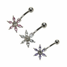 Sun Flower Stainless Steel Piercing Belly Button Rings Body Piercing Navel Jewelry  J4U66