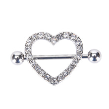 Nipple Ring Heart Gem Dangle Chain Nipple Shield Ring Body Jewelry Nipple Shield Rings Jewelry Helix Piercing Barbell J4U66