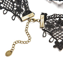 Ornate Handmade Retro Short Black Lace Flower Collar Red Crystal Chain Pendant Choker Necklace Prom Jewelry HOT J4U66