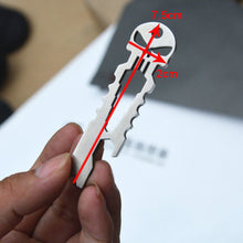 Outdoor Stainless Skull EDC Survival Pocket Tool Key Ring Pendant Opener Keychain J4U66