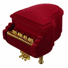 Piano Ring Box Earring Pendant Necklace Jewelry Treasure Gift Case Wedding J4U66