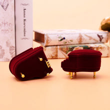 Piano Ring Box Earring Pendant Necklace Jewelry Treasure Gift Case Wedding J4U66