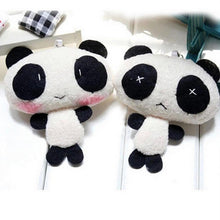 Plush Cute Panda Cartoon Keychain Bag Pendant Key Ring Kawaii Gift Present J4U66