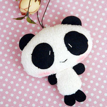 Plush Cute Panda Cartoon Keychain Bag Pendant Key Ring Kawaii Gift Present J4U66