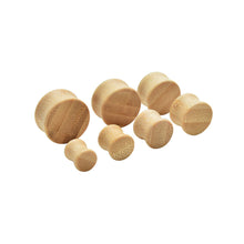 Punk Ear Expanders Organic Wood Bamboo Plug Ear Double Flare Saddle Flesh Tunnel Stretcher Expander Jewelry Body Piercing J4U66