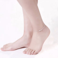 Silver Anklets Heart Key Foot Bracelet Ankle Chain Women, gift  J4U66