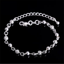 Silver Jewelry Carter Bracelet Plated Silver Screw Bracelet Women Fine Jewelry Gifts Flower Beads Bracelets Bangles J4U66