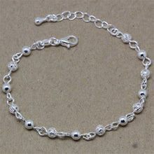 Silver Jewelry Carter Bracelet Plated Silver Screw Bracelet Women Fine Jewelry Gifts Flower Beads Bracelets Bangles J4U66