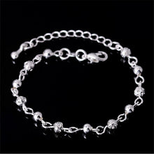 Silver Jewelry Carter Bracelet Plated Silver Screw Bracelet Women Fine Jewelry Gifts Flower Beads Bracelets Bangles J4U66