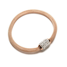 Stardust Mesh Bracelets With Crystal Stones Filled Magnetic Clasp Charm Bracelets Bangles For Women J4U66
