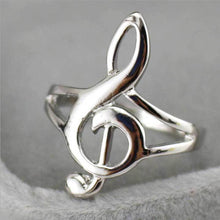 Unique Hollow Out Musical Notes Rings For Women And Men Jewelry  J4U66