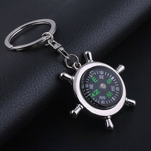Compass Metal Car Keyring Keychain Key Chain Ring Keyfob Gift J4U66
