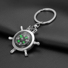 Compass Metal Car Keyring Keychain Key Chain Ring Keyfob Gift J4U66