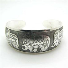 Vintage Tibetan Tibet Elephant Pattern Women Bracelets Silver Metal Cuff Bangles Women Jewelry J4U66