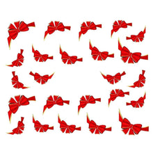Watermark Red Bows Design Stickers Nail Art Water Transfer Tips Decals Beauty Temporary Tattoos Tools J4U66