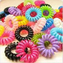 Women Hair Ring Telephone Cord Elastic Ponytail Holders Hair Rings Scrunchies For Girl Rubber Band Tie J4U66