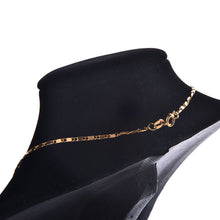 Women Necklaces Tile Chains Gold Plated Fine Jewelry 43CM  J4U66