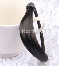 Women Straight/Braid Wig Elastic Hair Band Rope Scrunchie invisible hairpiece Ponytail Hairband Girl Hairpieces J4U66