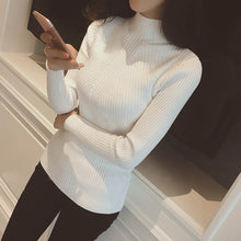 Women weater Women Cashmere Pullovers Long Sleeve half turtleneck sweater Cashmere Sweater Slim Knitwear Jumper J4U66