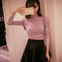 Women weater Women Cashmere Pullovers Long Sleeve half turtleneck sweater Cashmere Sweater Slim Knitwear Jumper J4U66