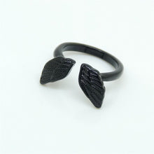 Womens Ladies Stylish Angel Wing Shape Cuff Opening Ring J4U66