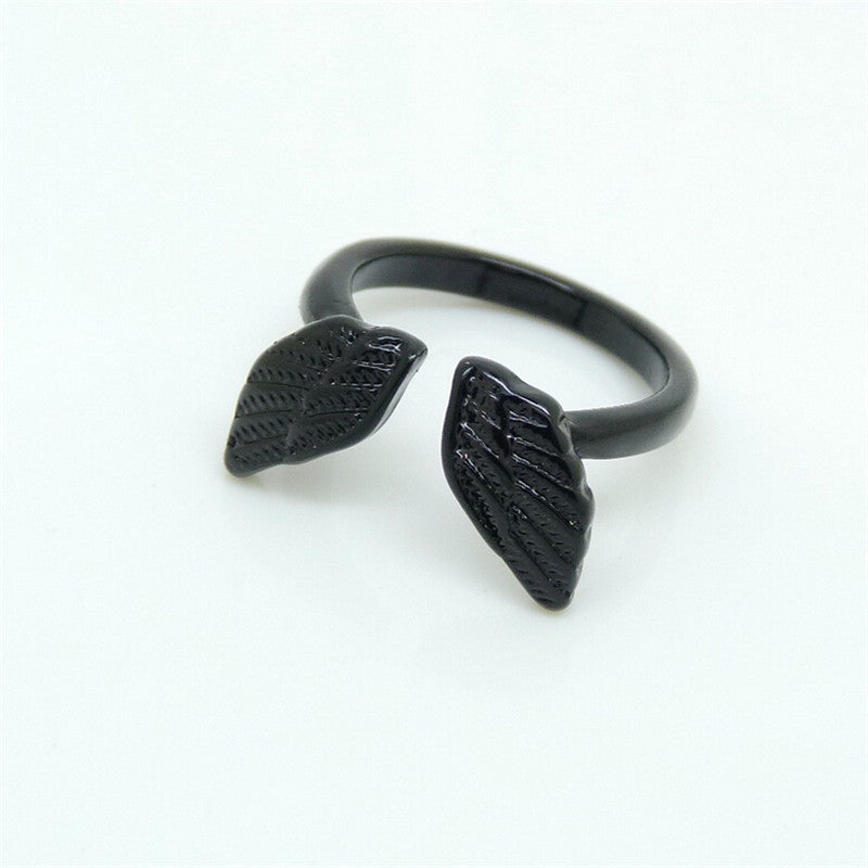 Womens Ladies Stylish Angel Wing Shape Cuff Opening Ring J4U66