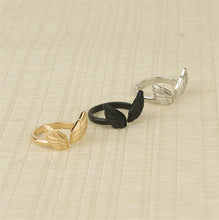 Womens Ladies Stylish Angel Wing Shape Cuff Opening Ring J4U66