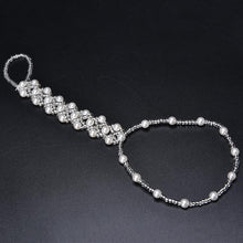 Women Anklets Beach Wedding Pearl Barefoot Sandals Stretch Anklet Chain Footless Bridal Foot Jewelry J4U66