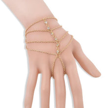 s Bohemian Style Chic Bracelet Muti Chain Tassel Bracelets Finger Bangles For Women  J4U66