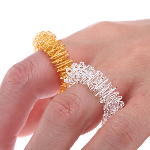 1pcs health care finger massage ring acupuncture ring body massager J4U66
