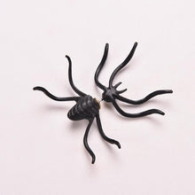 s Exaggeration Halloween Black Spider Charm Ear Stud Earrings For Women statement Jewelry Punk Style  J4U66