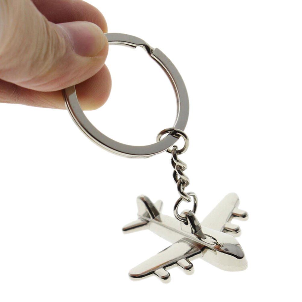 s Key Chain Civil Aviation Air Plane Metal Alloy Keychain Keyfob Keyring Gift For Men Women  J4U66