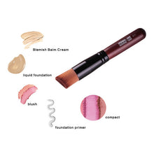 Multi-Function Pro Makeup Brushes Powder Concealer Blush Liquid Foundation Make up Brush Set Wooden Kabuki Brush Cosmetics J4U66