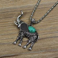 Bohemian Style Women Beautiful Elephant Jewelry Set Include Necklace Earrings Bracelet J4U66