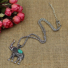 Bohemian Style Women Beautiful Elephant Jewelry Set Include Necklace Earrings Bracelet J4U66
