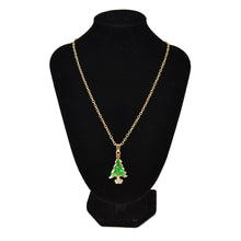 Rhinestone Artificial Tree Gold Plated Earrings Necklace For Women Jewelry Jewelry Sets J4U66