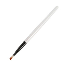 Elite Angled Eyebrow Makeup Brushes White Handle Eye Liner Brow Blush Beauty Tools Maquillaje J4U66