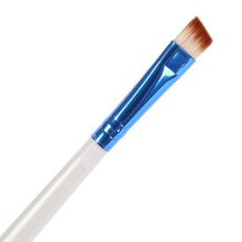 Elite Angled Eyebrow Makeup Brushes White Handle Eye Liner Brow Blush Beauty Tools Maquillaje J4U66