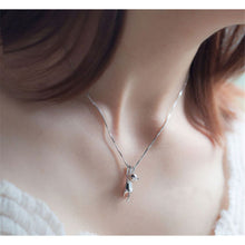 Sweet Kitty Pendant animal collares Necklace Silver Plated Necklace Tiny Cat Pendants Odd Fancy Jewelry Necklace J4U66