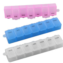 New 7 Days Pill Medicine Box Holder Capsules Case Storage Container Organizers 3 Colors to Choose P1 J4U66