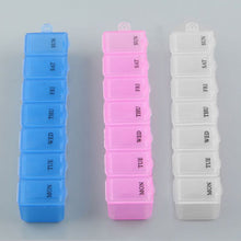 New 7 Days Pill Medicine Box Holder Capsules Case Storage Container Organizers 3 Colors to Choose P1 J4U66