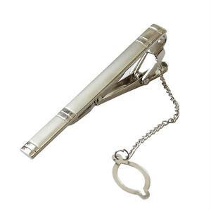 Simple Men Necktie Neck Tie Silver Tone Metal Clamp Tie Clip J4U66