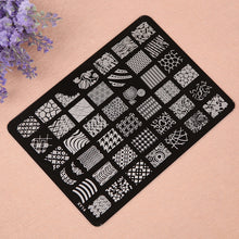 tamping Nail Art Templates Fashion Lace Flower DIY Stencil Stamp Plates Polish Image Painting Tools J4U66