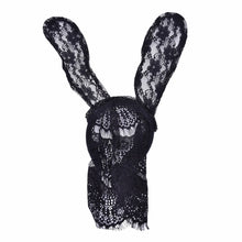 Novelty Adult Sexy Black Eye Hair Accessories Mask Bunny Ears Veil Rabbit Ear Headbands Women Lace Sexy Hair Band J4U66