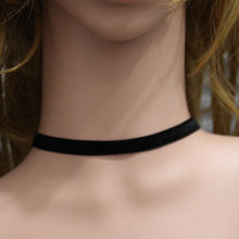 Punk 90's For Women Black Velvet Choker Necklace Gothic Handmade Retro Burlesque Jewelry Statement Ribbon round torque J4U66