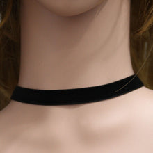Punk 90's For Women Black Velvet Choker Necklace Gothic Handmade Retro Burlesque Jewelry Statement Ribbon round torque J4U66