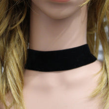 Punk 90's For Women Black Velvet Choker Necklace Gothic Handmade Retro Burlesque Jewelry Statement Ribbon round torque J4U66